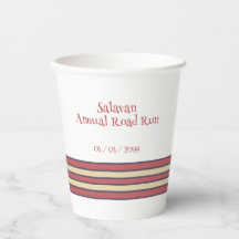 Minimalist, Five Retro Stripes, Text on White