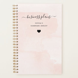 Minimalist Flair Blush Watercolor and Script Planner