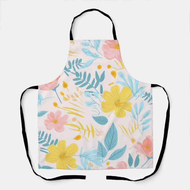 Minimalist floral apron (Front)
