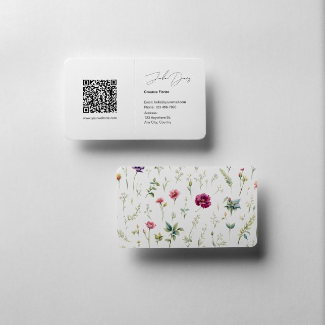 Minimalist Floral Business card (Creator Uploaded)