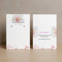 Minimalist Floral Jewellery Display Card Template