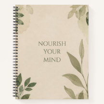 Minimalist Floral Journal for Self Growth
