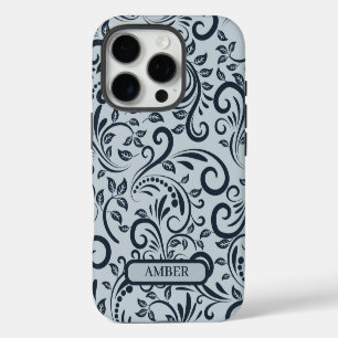 Minimalist Floral Phone Case with Custom Name