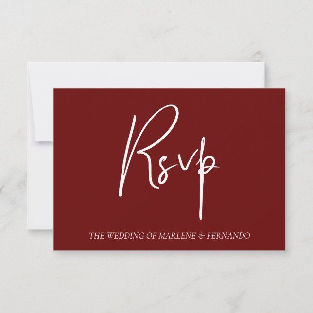 Minimalist Floral RSVP Card (Front)