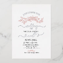 Minimalist Floral Wedding Invitation | Elegant Bot