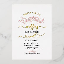 Minimalist Floral Wedding Invitation | Elegant Bot