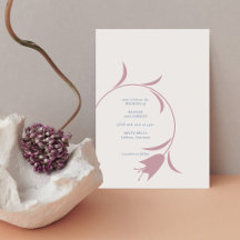 Minimalist Floral Wedding | Mauve & Dusty Blue