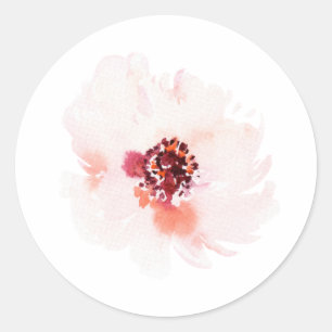 Minimalist Floral Wedding Sticker