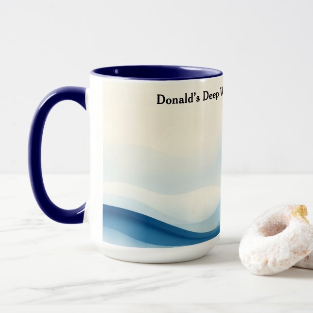 Minimalist Flow State Aesthetic Focus Mug (With Donut)