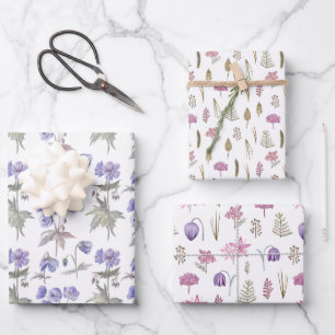 Minimalist Flower Garden Theme Party Gift Favour Wrapping Paper Sheet