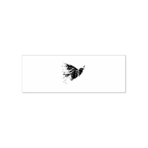 Minimalist Flying Peace Dove Graphic T-Shirt Self-inking Stamp