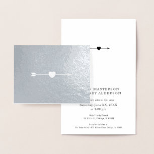 Minimalist Folded   Reverse Foil Card   Horizontal