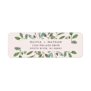 Minimalist Foliage   Blush Pink Wedding