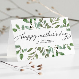 Minimalist Foliage   Happy Mother's Day Card