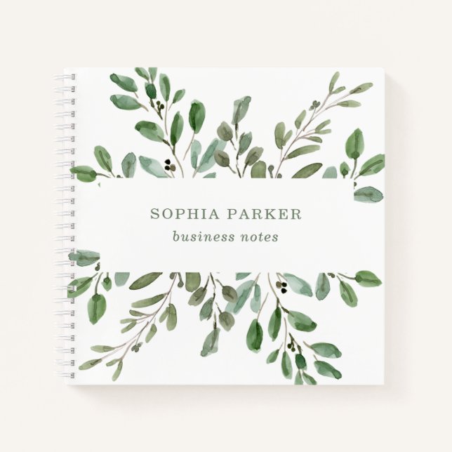 Minimalist Foliage Notebook (Front)
