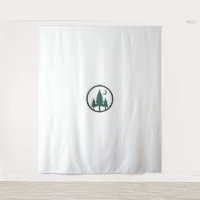 Minimalist Forest Moon Shadow Nature Wall Tapestry