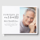 Minimalist Forever in Our Hearts Photo Funeral Gu