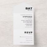 Minimalist Formal Elegant Bat Mitzvah  All In One Invitation<br><div class="desc">This minimalist formal elegant bat mitzvah is perfect for a simple religious celebration. The design features a beautiful font in a white background to compliment your event.</div>