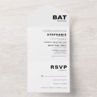 Minimalist Formal Elegant Bat Mitzvah 