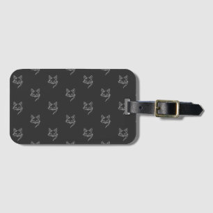 Minimalist Fox Luggage Tag