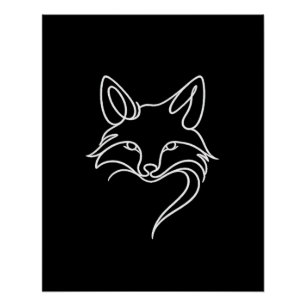 Minimalist Fox Poster
