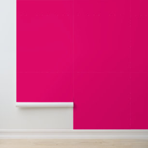 Minimalist fuchsia hot pink solid plain modern wallpaper