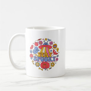 Minimalist Fun Spooky Colourful Retro Psychedelic Coffee Mug