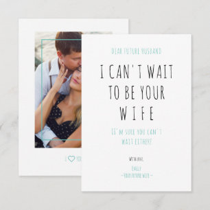 Minimalist Funny Handwriting Future Husband Wife