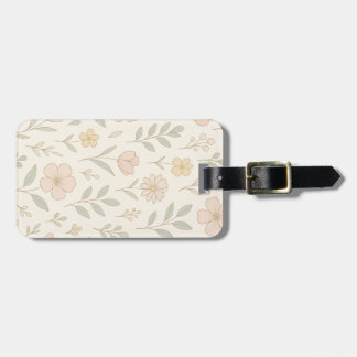 Minimalist Garden Floral Colourful Luggage Tag