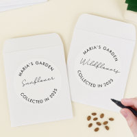 Minimalist Garden Seed Labels – Blank Centre