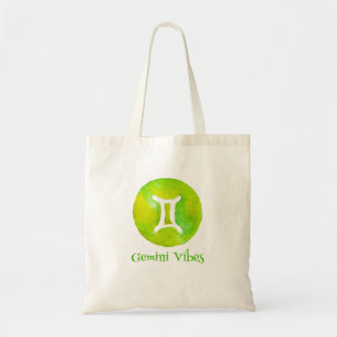 Minimalist Gemini Zodiac Sign Tote Bag
