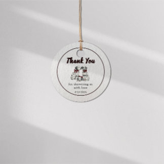 Minimalist Gender Neutral Chic Dalmation  Favour Tags
