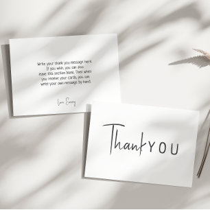 Minimalist Gender Neutral Flat Birthday Thank You Card