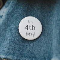 Minimalist Gender Neutral Its My Birthday With Age