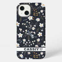Minimalist Gentle Garden Wildflowers Heart