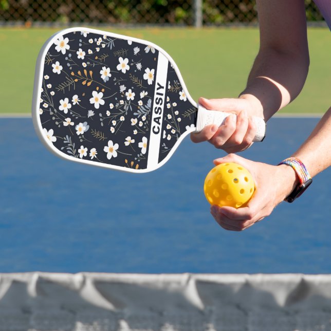 Minimalist Gentle Garden Wildflowers Nursery Pickleball Paddle (Insitu)