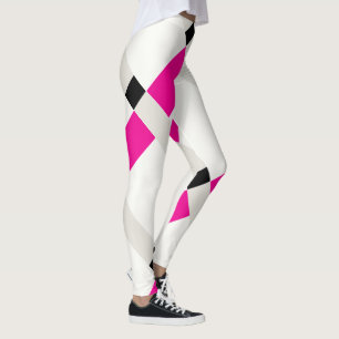 Minimalist Geo Colour Blocks Modern Art Leggings