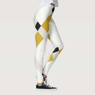 Minimalist Geo Colour Blocks Modern Art Leggings