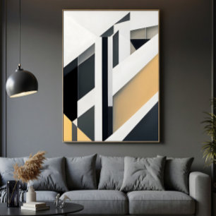 Minimalist Geometric Abstract Canvas Print