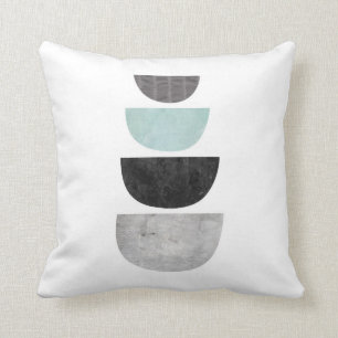 Minimalist geometric abstract modern throw pillow