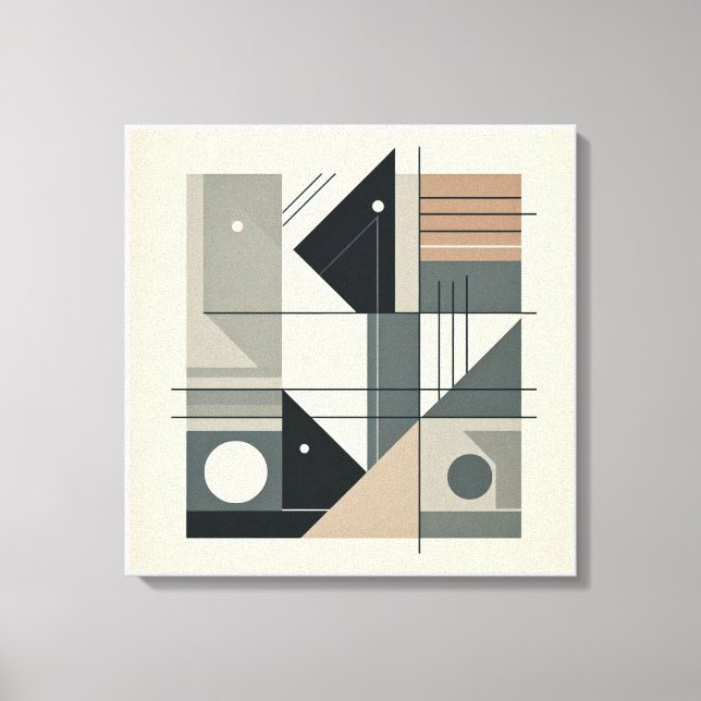Minimalist Geometric Art Canvas Print (Front)