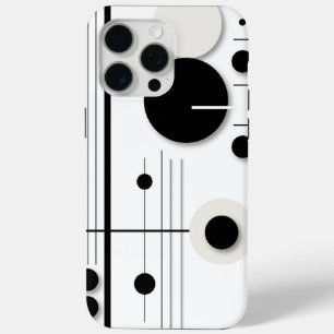Minimalist Geometric Circle Symphony Lines iPhone 15 Pro Max Case