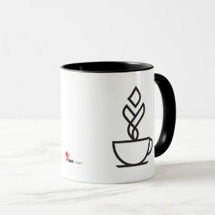 Minimalist Geometric Coffee Mug – Modern Cafe Art
