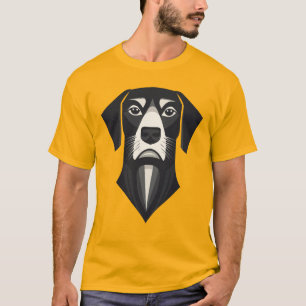 Minimalist Geometric Dog T-Shirt