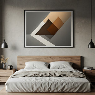 Minimalist Geometric Layered Abstract Poster