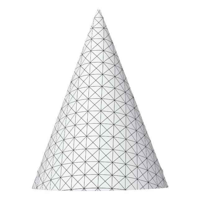 Minimalist Geometric Party Hat (Front)