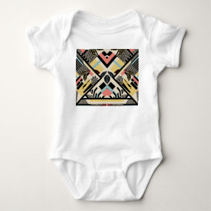 Minimalist Geometric: Pattern Design Baby Bodysuit