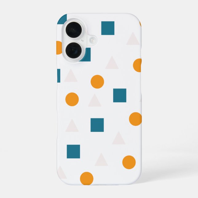 Minimalist Geometric Pattern iPhone Case (Back)