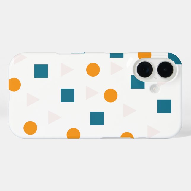 Minimalist Geometric Pattern iPhone Case (Back (Horizontal))