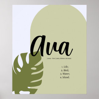 Minimalist Geometric Poster with Nature-Inspired